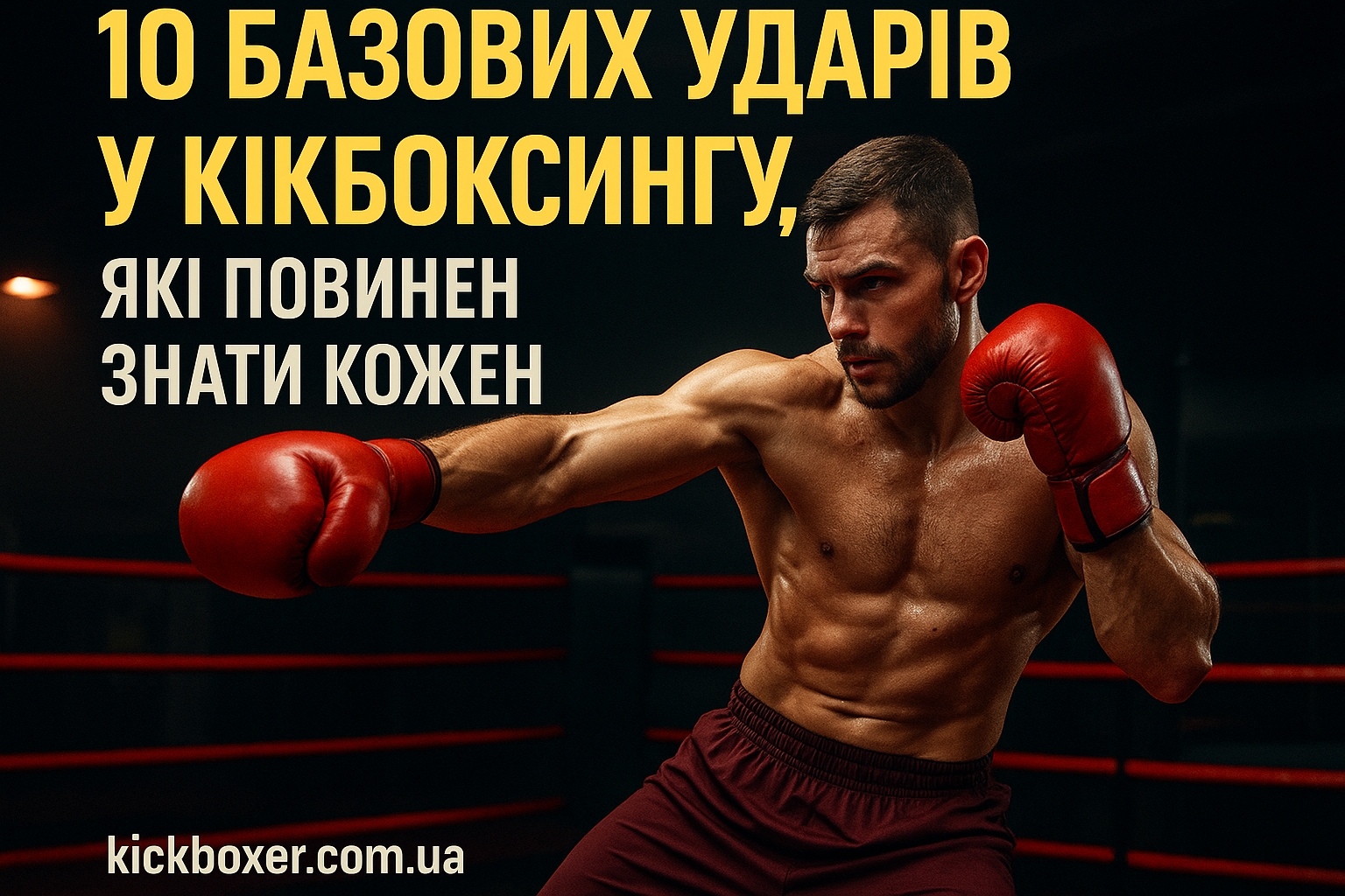 10 базових ударів у кікбоксингу